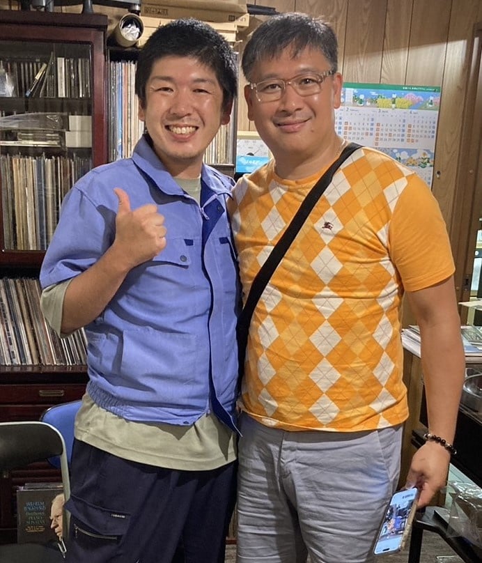 石山龍太郎とDavid LE氏